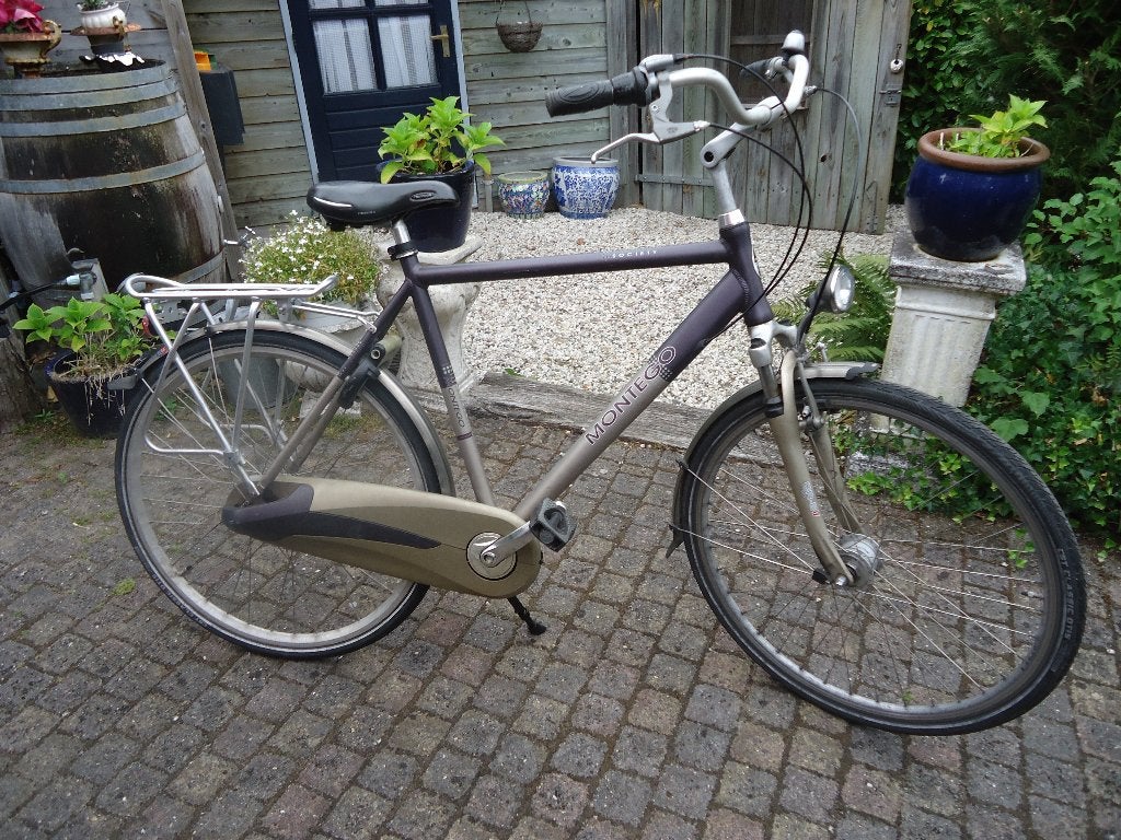 herenfiets, Fietsen en Brommers, Fietsen | Heren | Herenfietsen, Gebruikt, Versnellingen, 57 tot 61 cm, Trommelrem