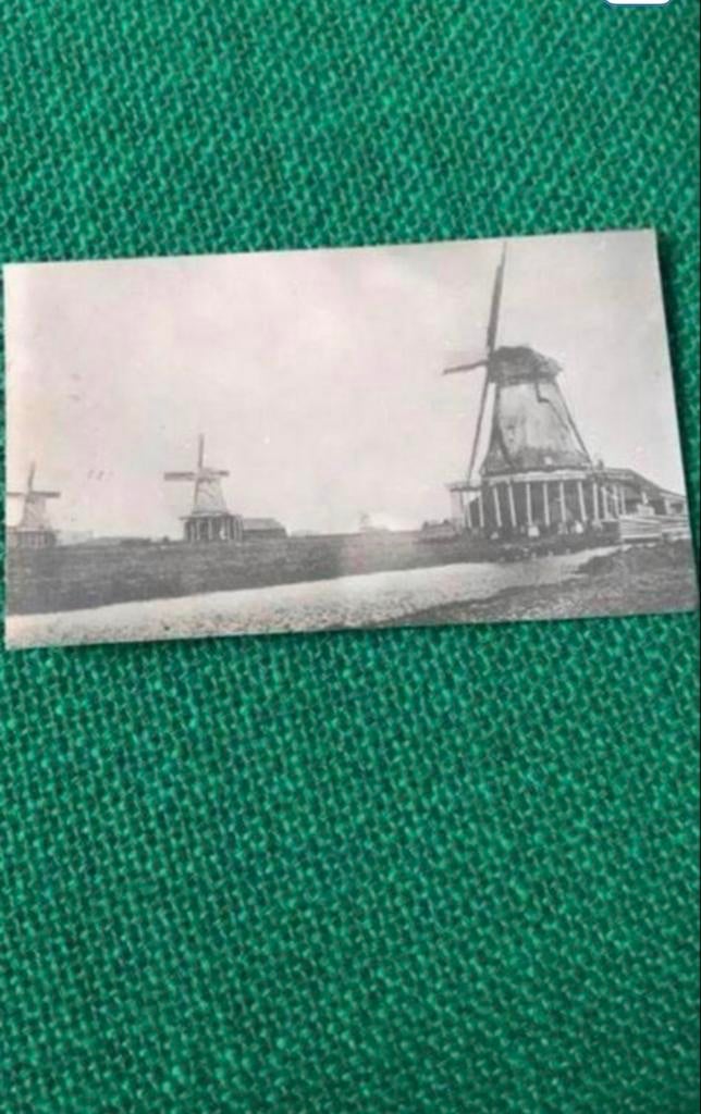 Serie van 6 oude molenfoto's: De Krab, De Reinout e.a., Verzamelen, Ophalen of Verzenden