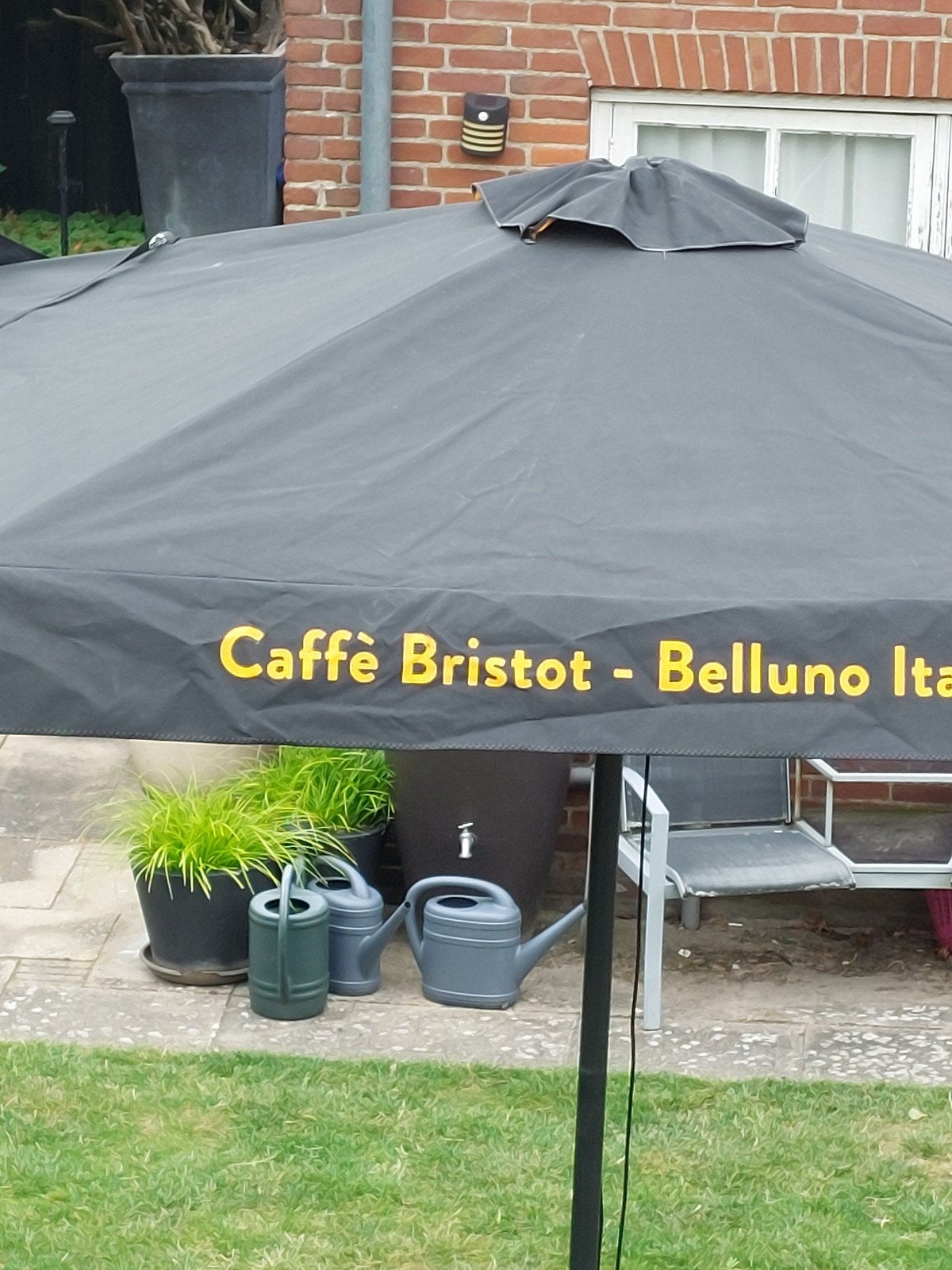 6 aluminium parasols 250x250 cm, 260 cm hoog, paal 5 cm, Tuin en Terras, Parasols, Ophalen, Gebruikt, 2 tot 3 meter, Stokparasol