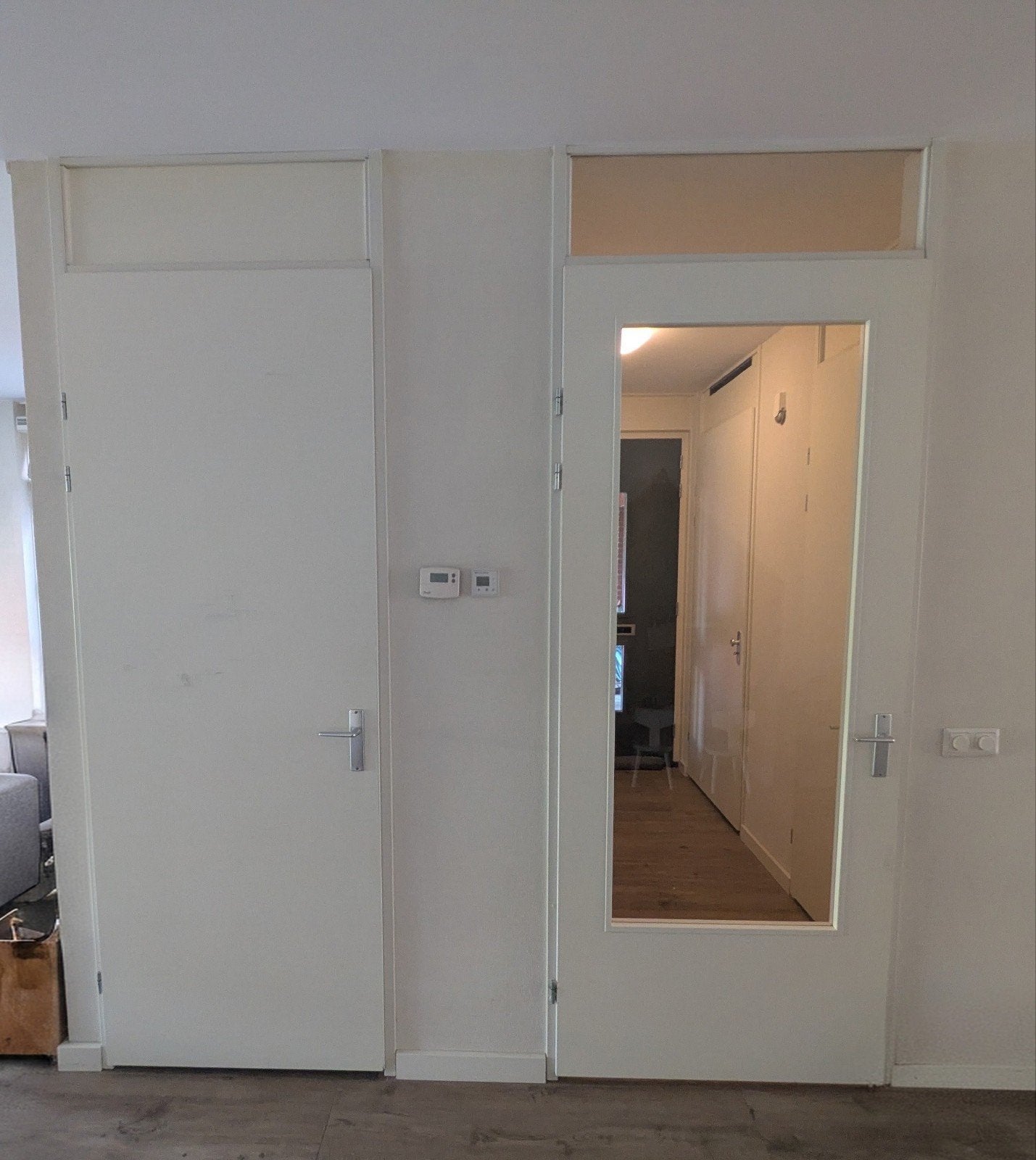 5 binnendeuren, waarvan 2 met glas (incl. stalen kozijn), Doe-het-zelf en Verbouw, Ophalen, Gebruikt, 215 cm of meer, Binnendeur