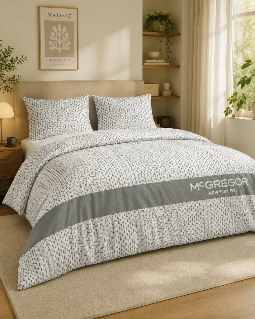 McGregor Roosevelt Anthracite dekbedovertrek 200x200/220, Overige kleuren, Dekbedovertrek, Ophalen of Verzenden, Vewolar BV