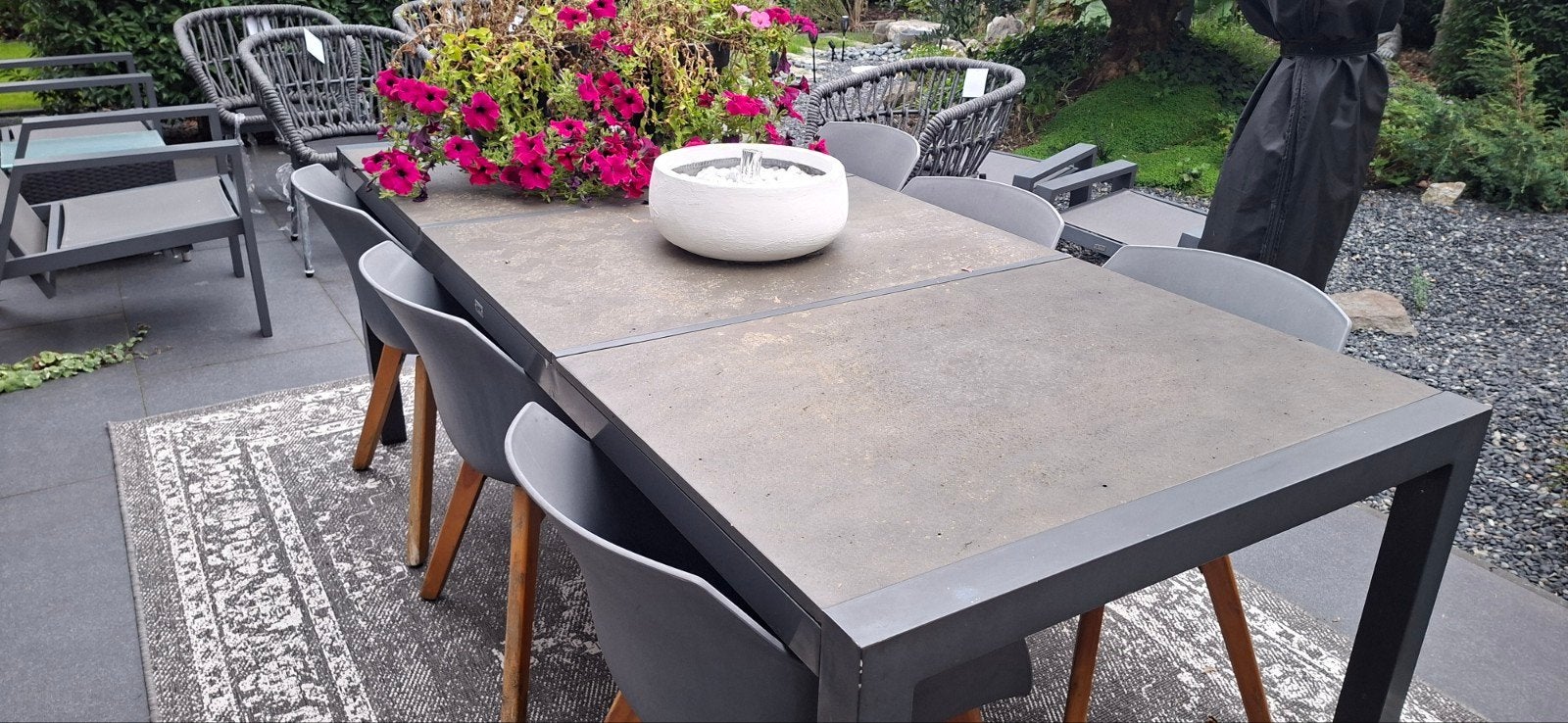 Tuinset met 6 stoelen ,diningset, Ophalen, Gebruikt, 6 zitplaatsen, Aluminium