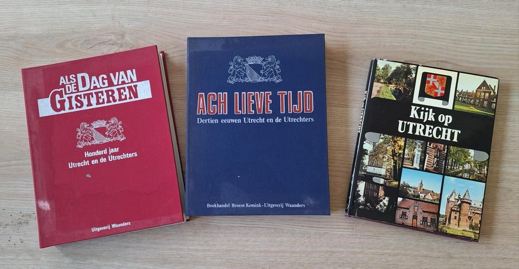 3 boeken over de geschiedenis van Utrecht, Ophalen of Verzenden, Gelezen