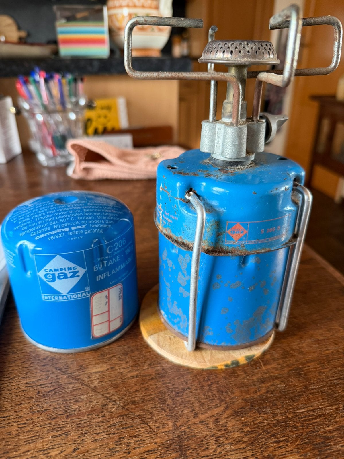 GAZ Camping gasstel met extra gaspatroon, Ophalen of Verzenden, Gebruikt