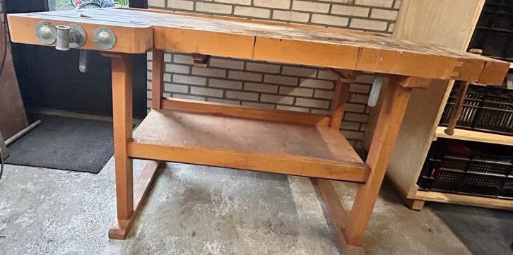 Alko kober werkbank massief beuken, Ophalen, Gebruikt