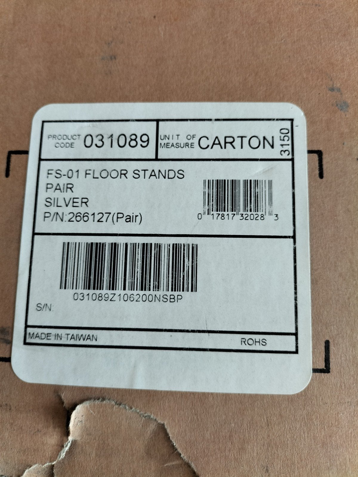 Bose FS-01 Vloerstandaards voor Bose 301 en 201 speakers, Ophalen, Nieuw, Overige typen, Bose