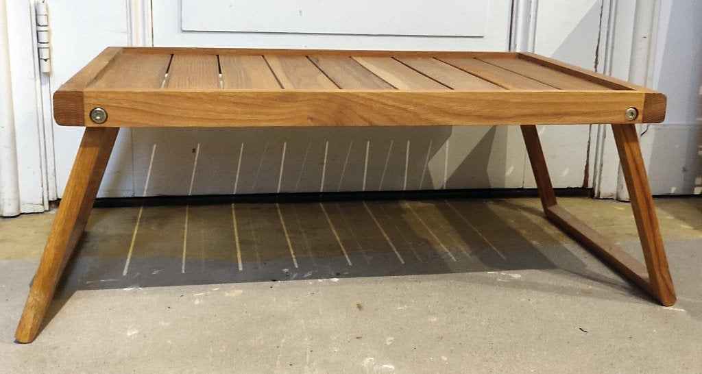 Houten bedtafel / laptoptafel, Ophalen