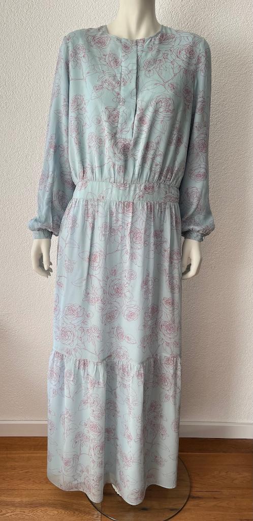 Natan zijden maxi jurk EU 38, romantische bloemen jurk, Maat 38/40 (M), Overige kleuren, Verzenden, Zo goed als nieuw
