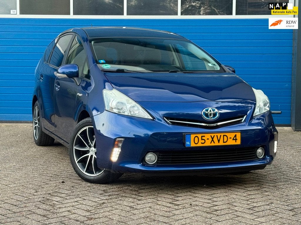 Toyota Prius Wagon 1.8 Aspiration 7P|Navi|Pano.Dak, Auto's, Euro 5, Stof, Gebruikt, Zwart