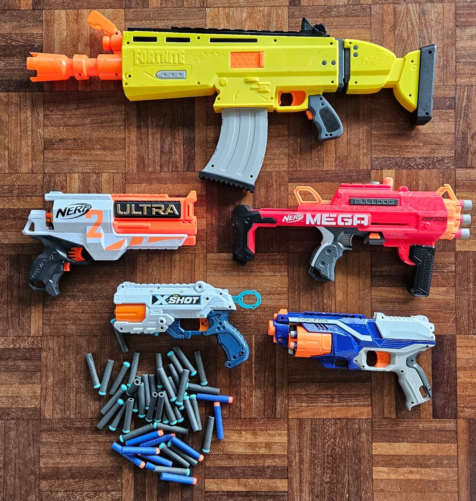 Nerf pistolen inclusief pijltjes, Ophalen of Verzenden, Gebruikt