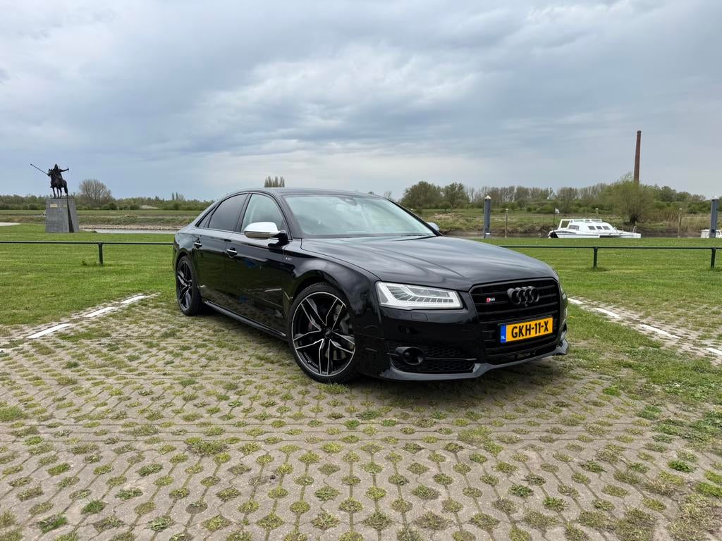 Audi S8 4.0 Tfsi 520pk Quattro 2016 Zwart, Auto's, Audi, Automaat, Adaptive Cruise Control, 11 km/l, Bedrijf