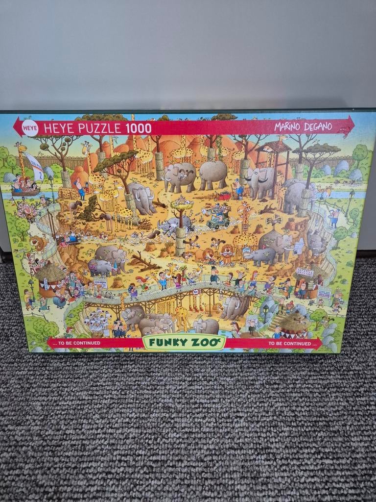 Heye funky zoo puzzel, Ophalen, 500 t/m 1500 stukjes, Zo goed als nieuw, Legpuzzel