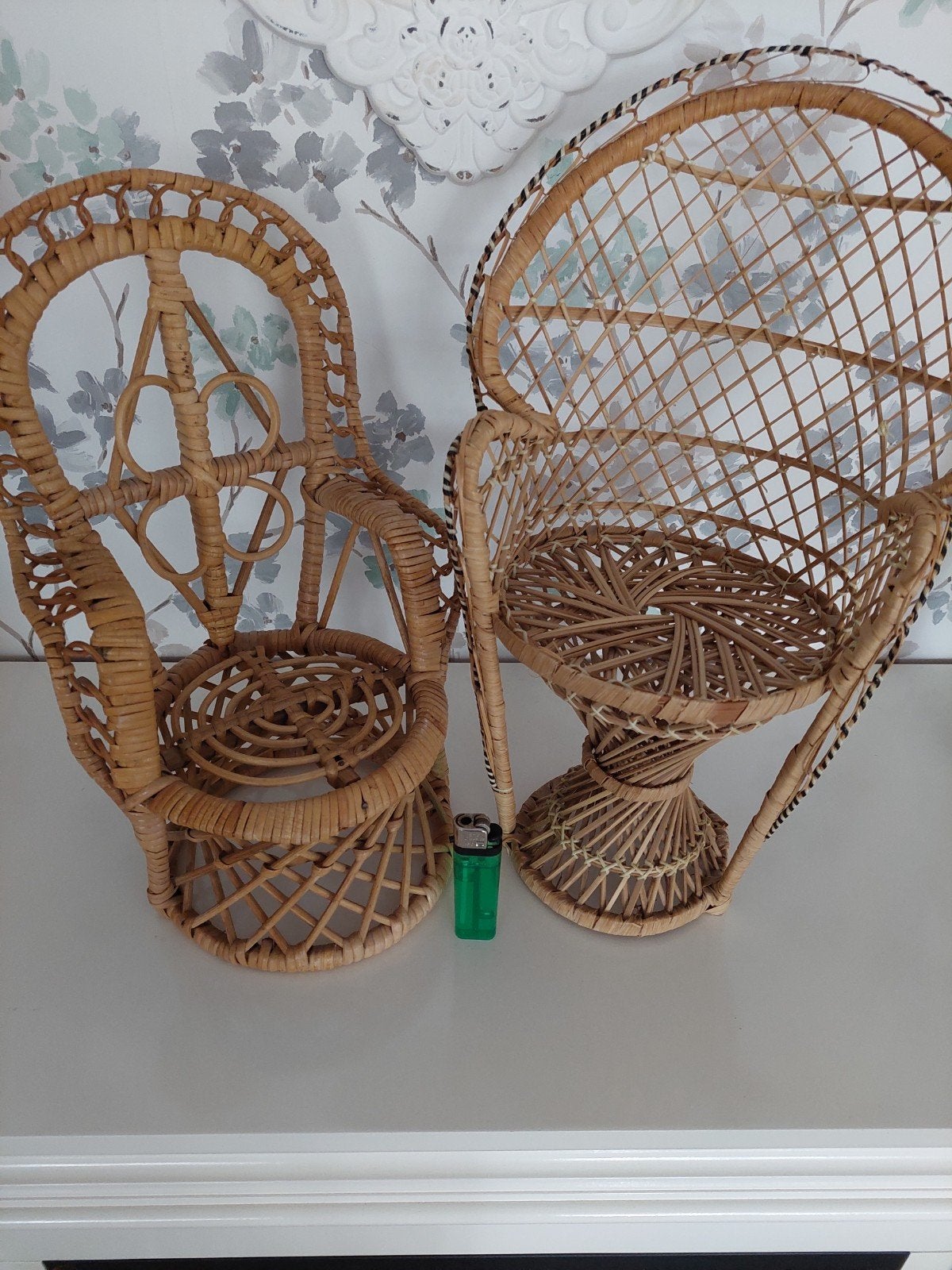 Rotan poppenstoelen - Set van 2, Ophalen of Verzenden, Gebruikt, Overige typen