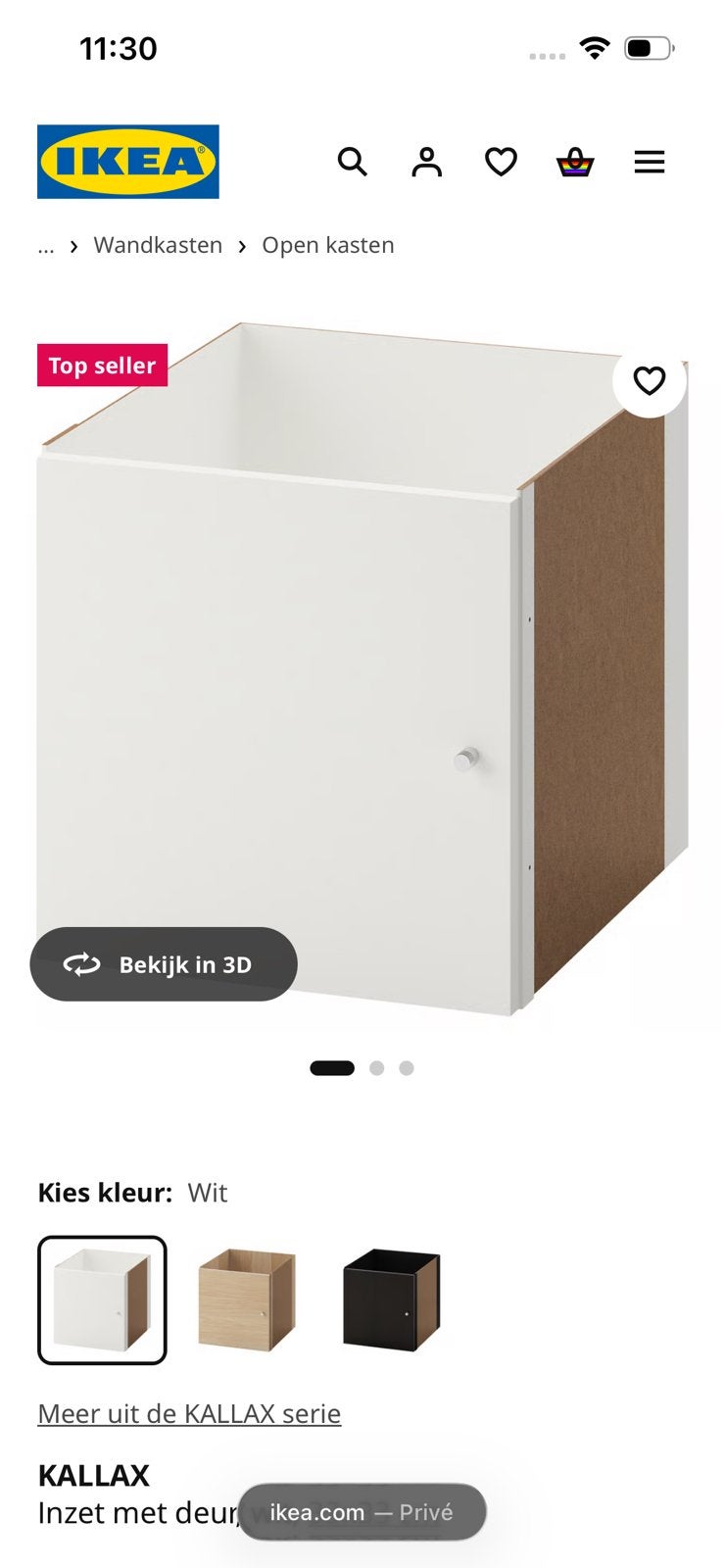 Ikea kallax deurtjes, Ophalen of Verzenden, Zo goed als nieuw
