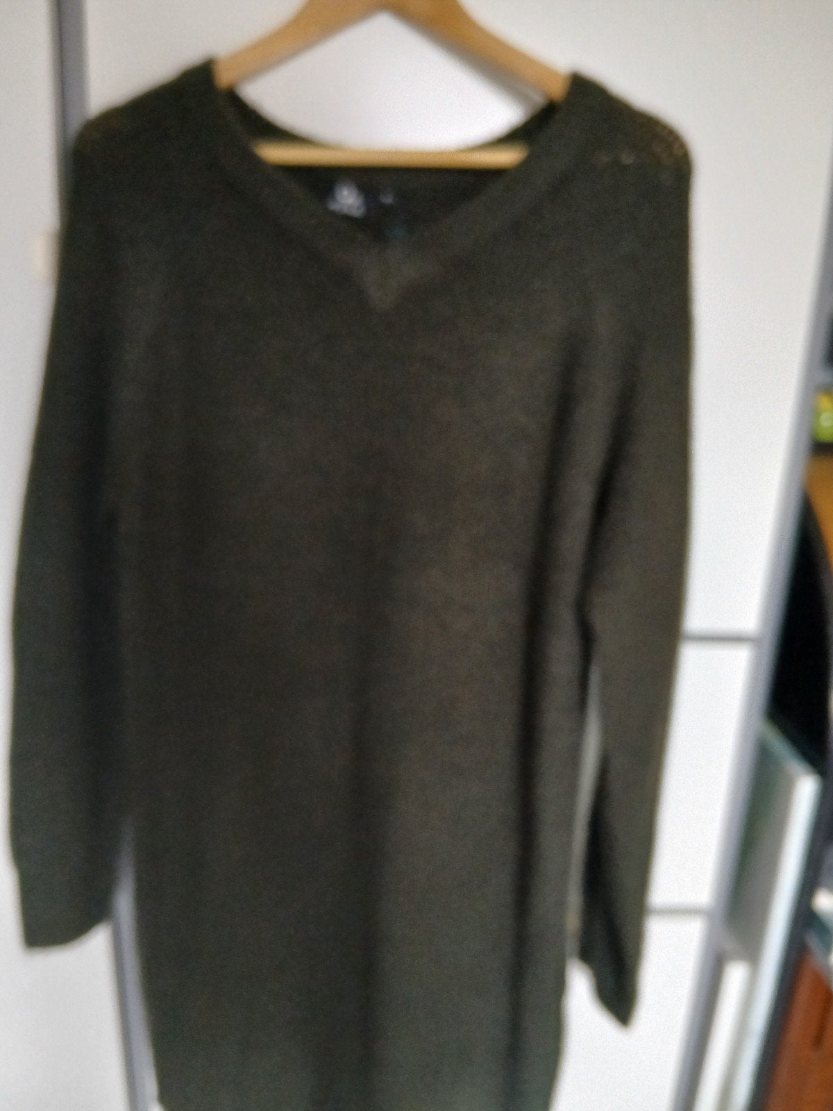 Donkergroene gebreide jurk van 9th Avenue, maat S, Kleding | Dames, 9th Avenue, Ophalen of Verzenden, Zo goed als nieuw, Maat 36 (S)