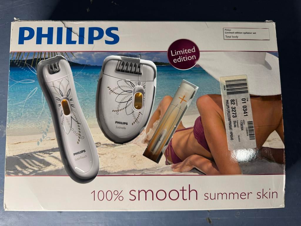 Philips Limited Edition Epilator Set - Gladde Zomerhuid, Ophalen of Verzenden, Nieuw, Scheren en Epileren