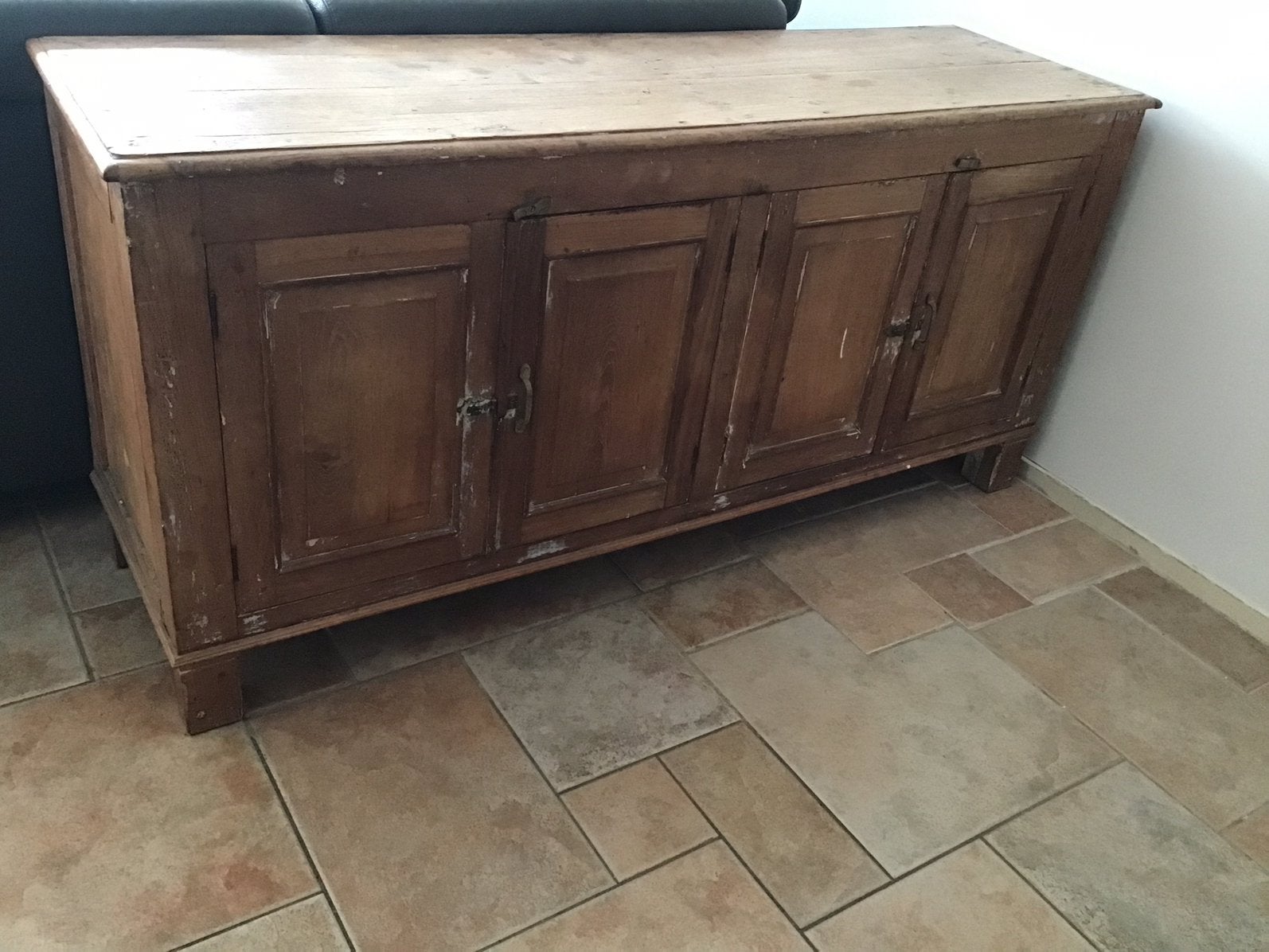 Leuk dressoir van oud hout*, Ophalen, Teakhout, 50 tot 100 cm, 50 tot 75 cm