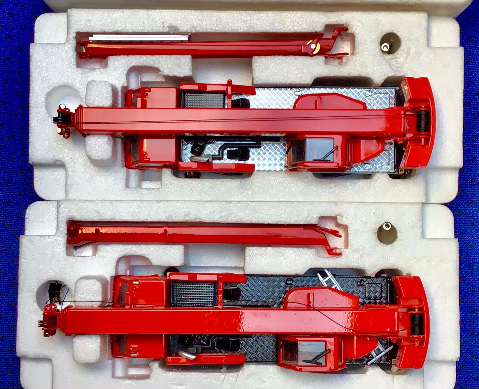 2 Blansjaar Terex Demag AC35 Vitrine modellen, Ophalen of Verzenden, Zo goed als nieuw, Hijskraan, Tractor of Landbouw, Conrad