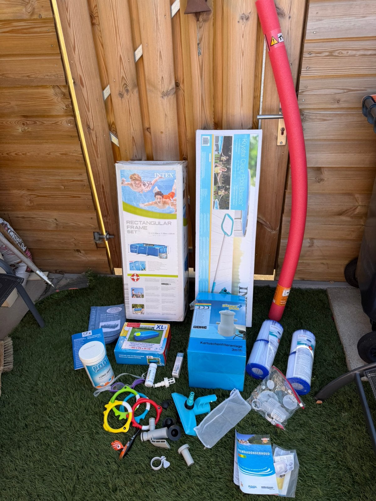 Intex zwembad met pomp, solarzeil en heel veel extra’s, Minder dan 80 cm, Ophalen of Verzenden, Opzetzwembad, 200 tot 400 cm