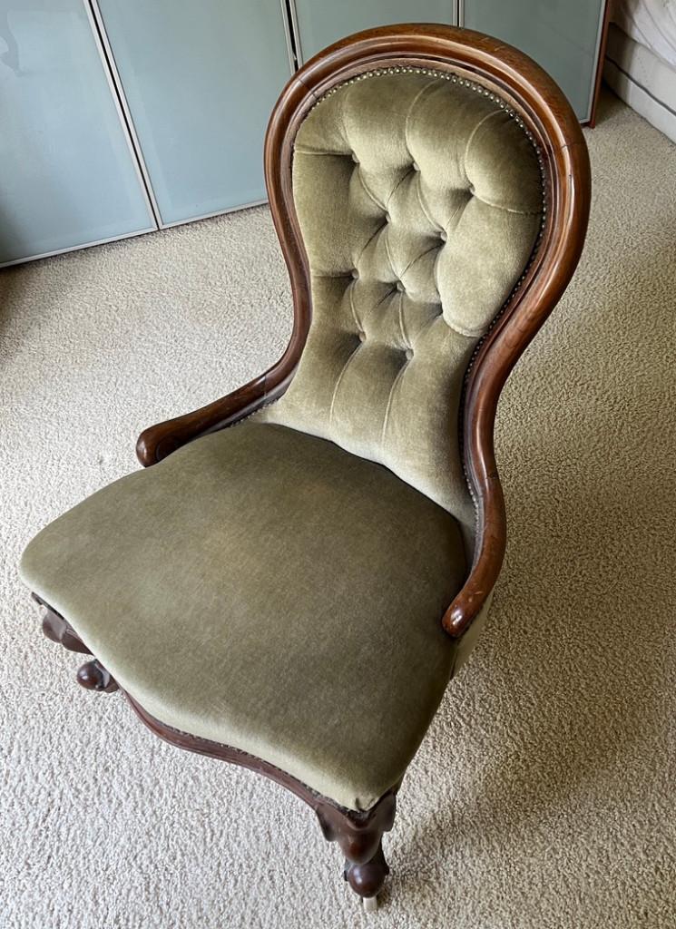 Antieke Biedermeier stoel, breistoel, Antiek en Kunst, Antiek | Meubels | Stoelen en Banken, Ophalen