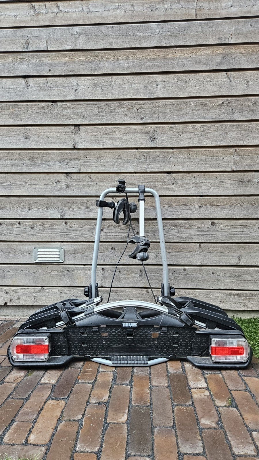 Thule EuroWay G2 (921)voor 2 fietsen - Kantelbaar, Auto diversen, Fietsendragers, Ophalen, Gebruikt, 2 fietsen, Trekhaakdrager