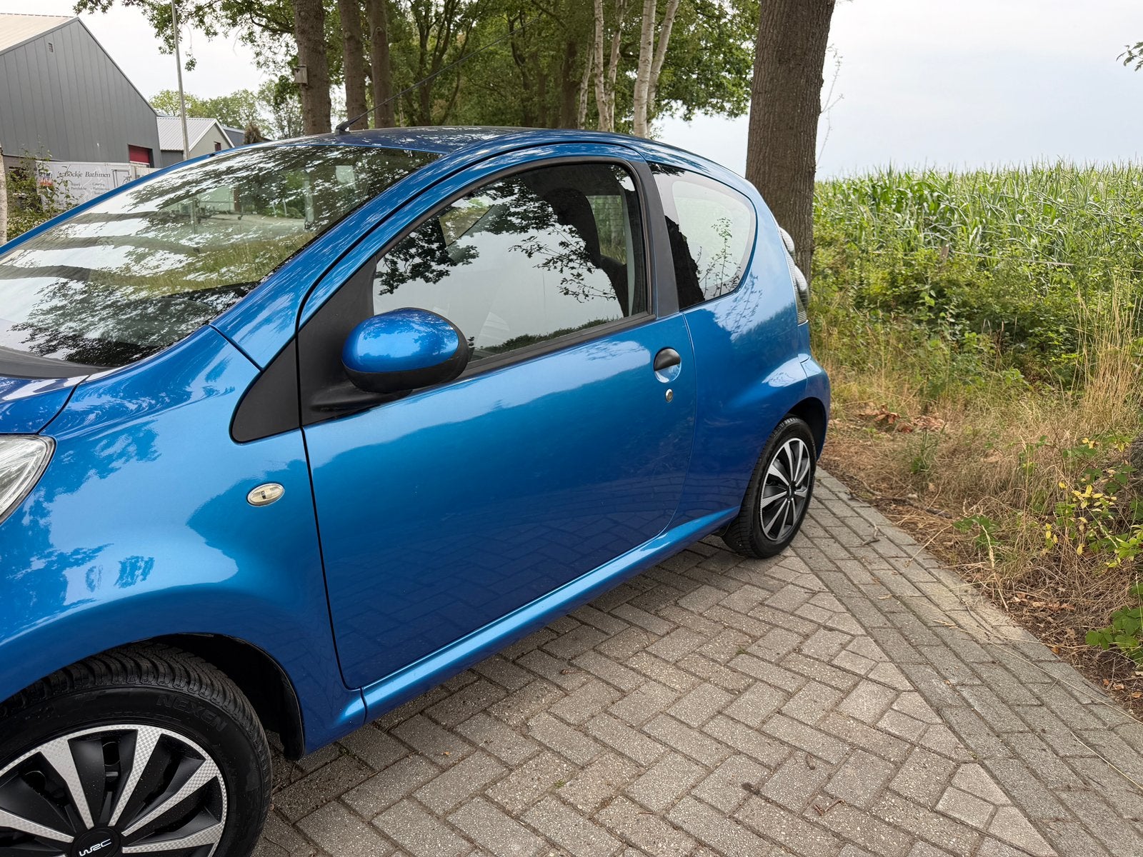 Citroen C1 1.0 2011 3DRS Blauw Airco/elek ramen/centraleverg, Voorwielaandrijving, Stof, Zwart, C1