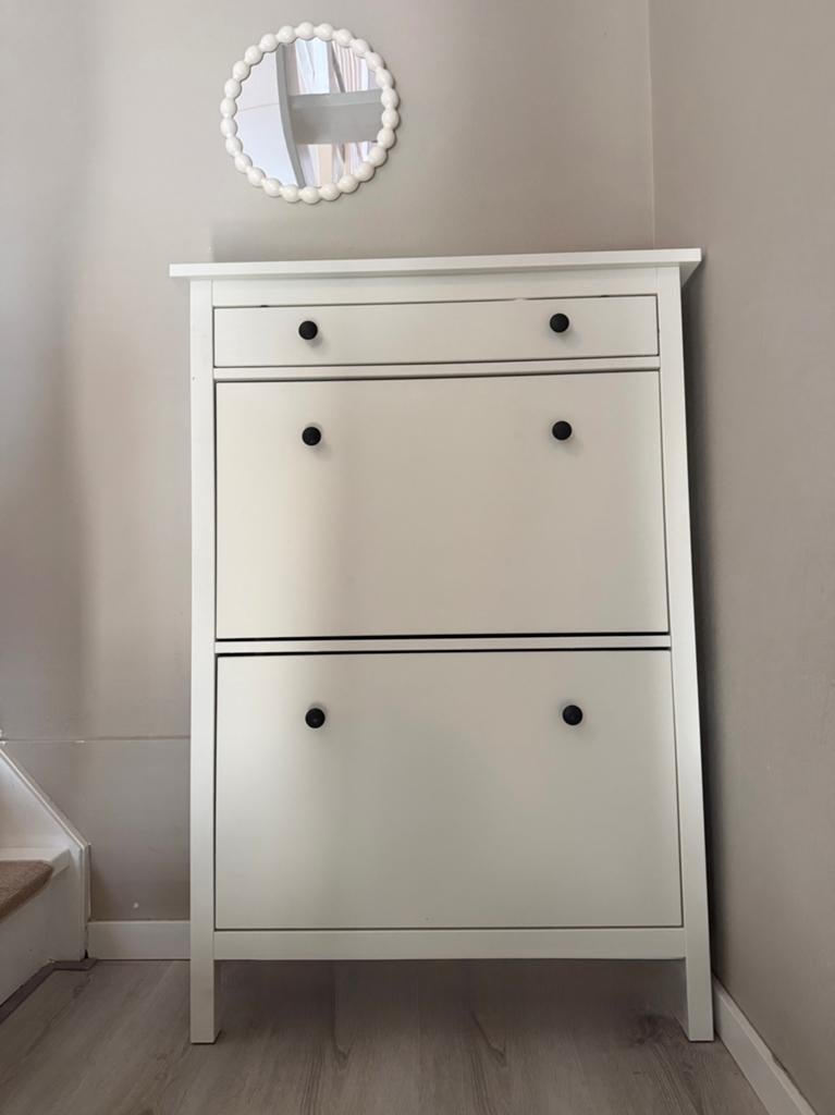 IKEA HEMNES schoenenkast - wit, Huis en Inrichting, Kasten | Schoenenkasten, Ophalen, Gebruikt