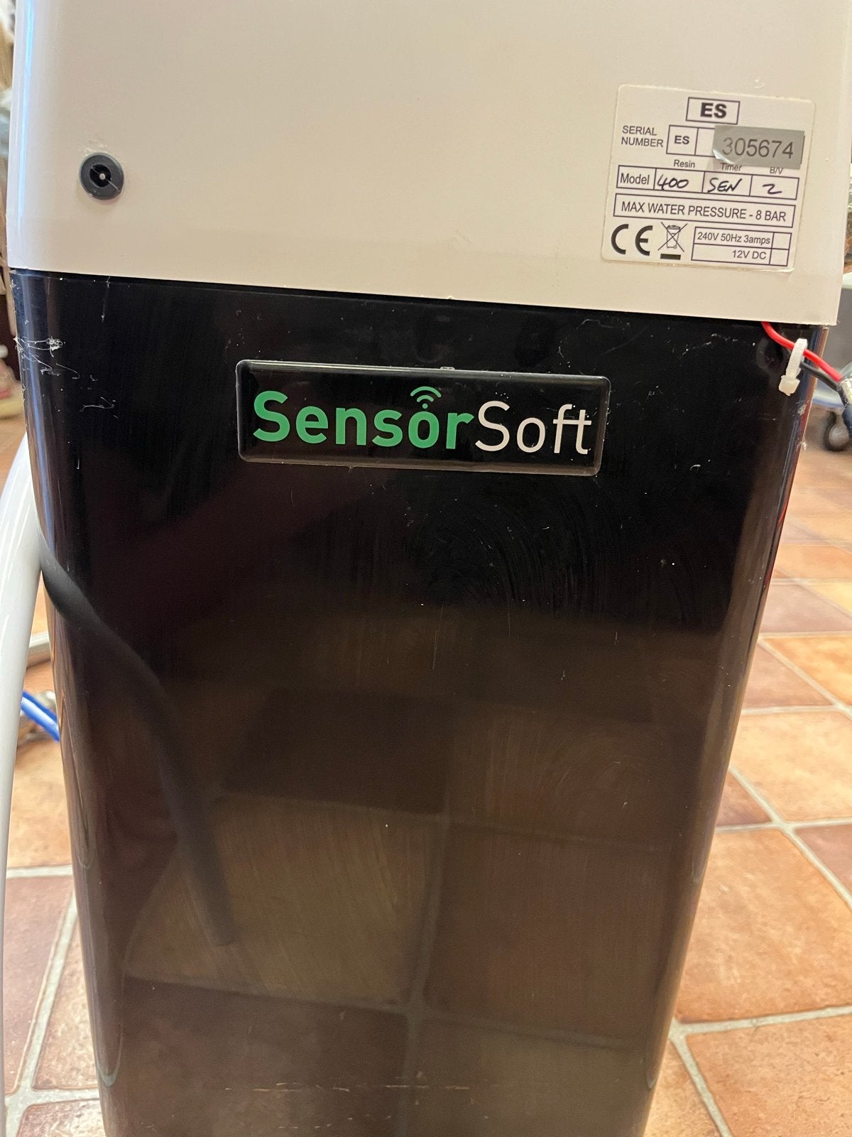 Sensorsoft 400 waterontharder met aansluitset en zout, Ophalen, Gebruikt, Waterontharder met zout