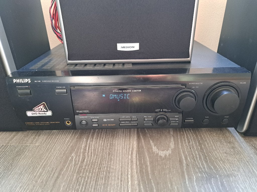 philips FR740 receiver met 5 boxen erbij , is prima, Gebruikt, 60 tot 120 watt, Ophalen, Overige merken