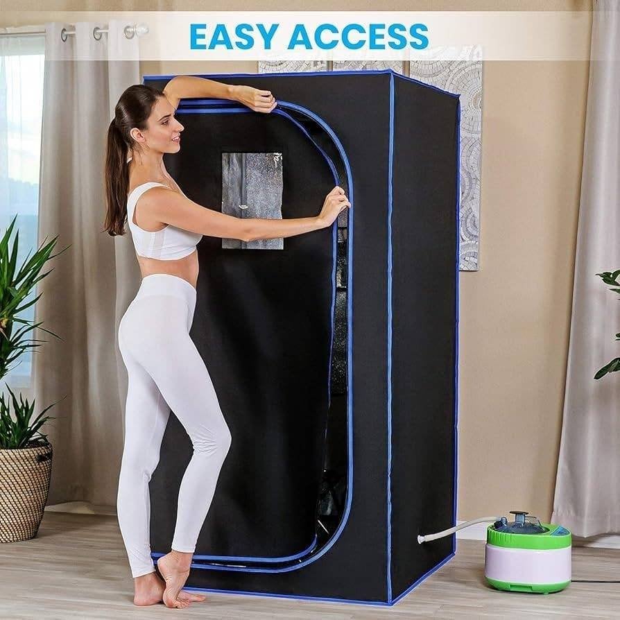 SereneLife SLISAU35BK draagbare stoomsauna – NIEUW, Ophalen of Verzenden, Nieuw, Complete sauna