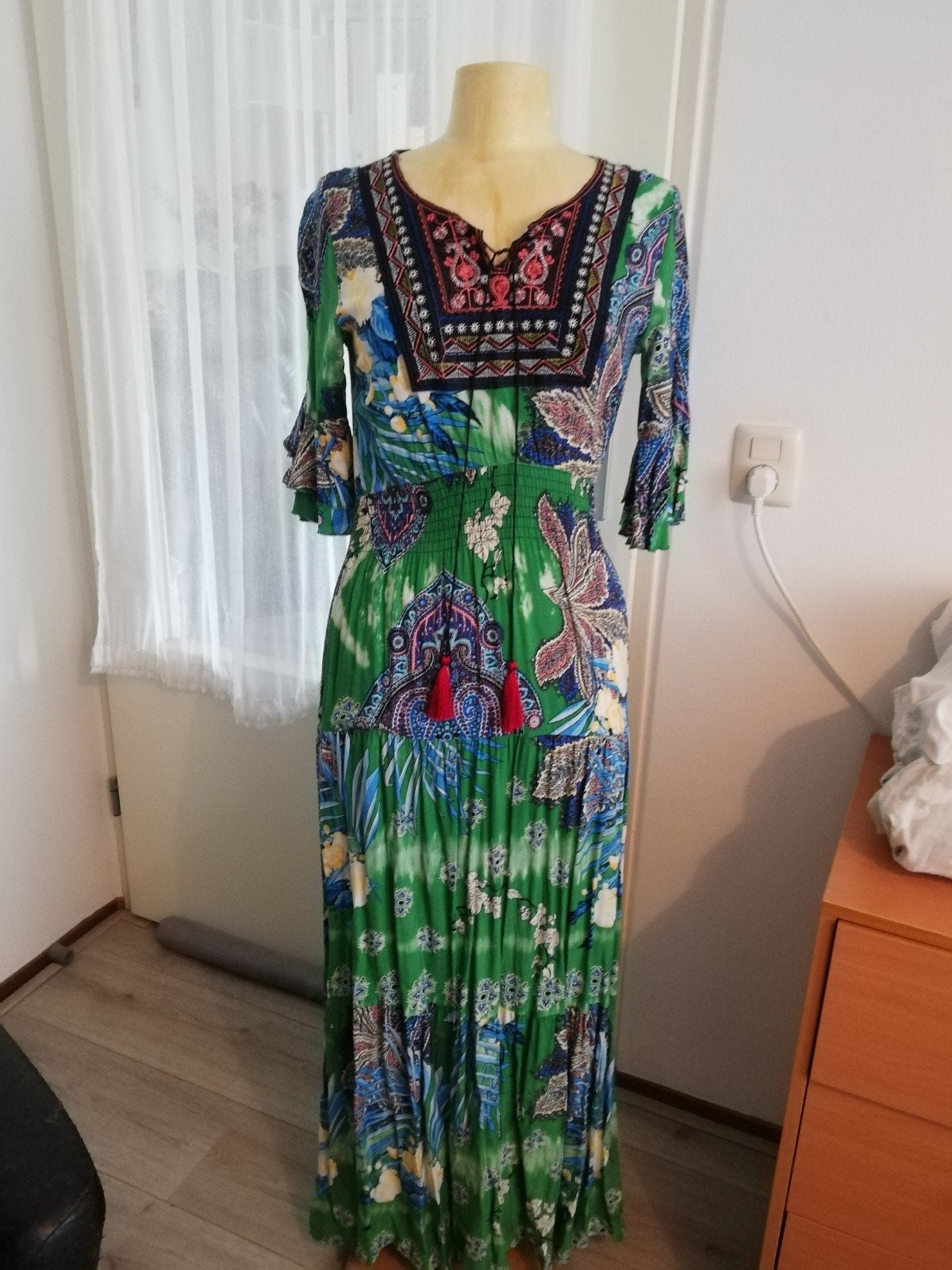 Nieuwe maxi IBIZA JURK mt 38, Kleding | Dames, Jurken, Made in Italy, Overige kleuren, Verzenden, Zo goed als nieuw