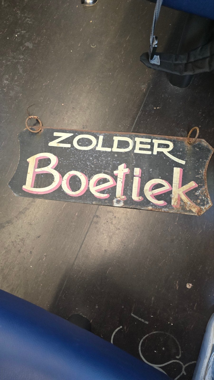 reclame bord Zolder portiek, Verzamelen, Ophalen, Reclamebord