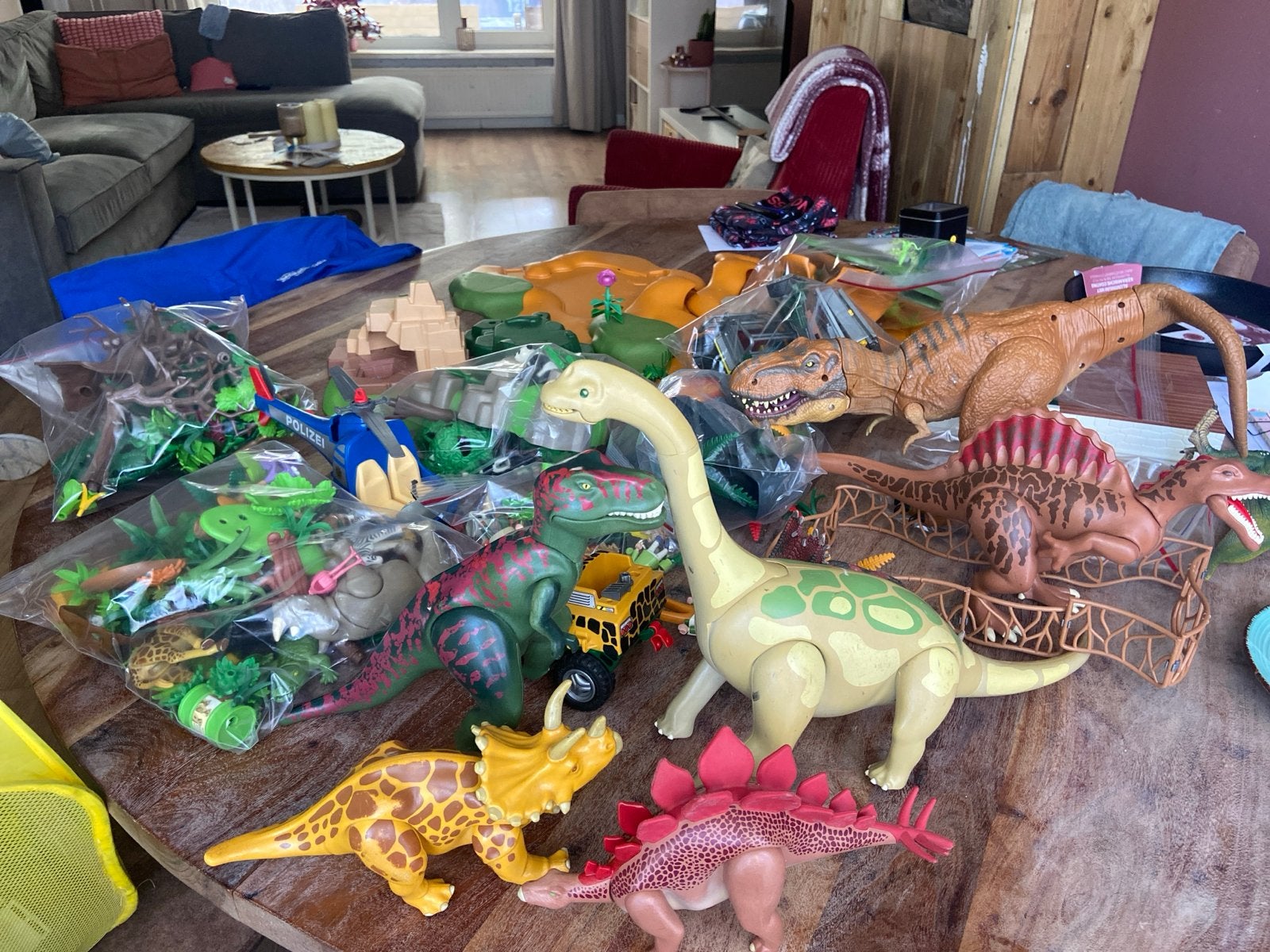 Grote collectie dinosaurussen en jungle speelgoed, Ophalen of Verzenden, Gebruikt
