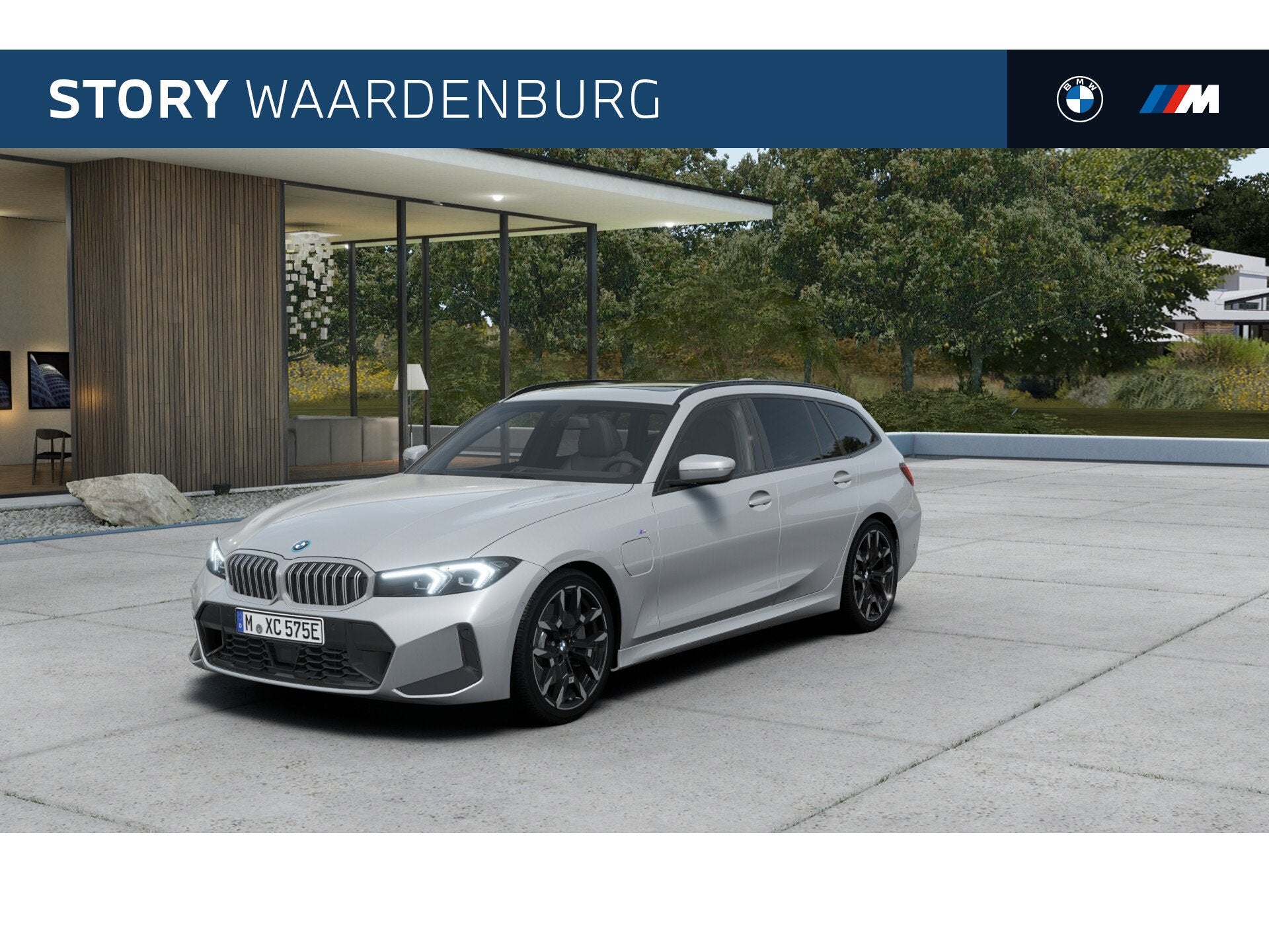 BMW 3 Serie Touring 330e M Sport Automaat / Panoramadak / Sp, Auto's, Automaat, Achterwielaandrijving, Zwart, 4 cilinders