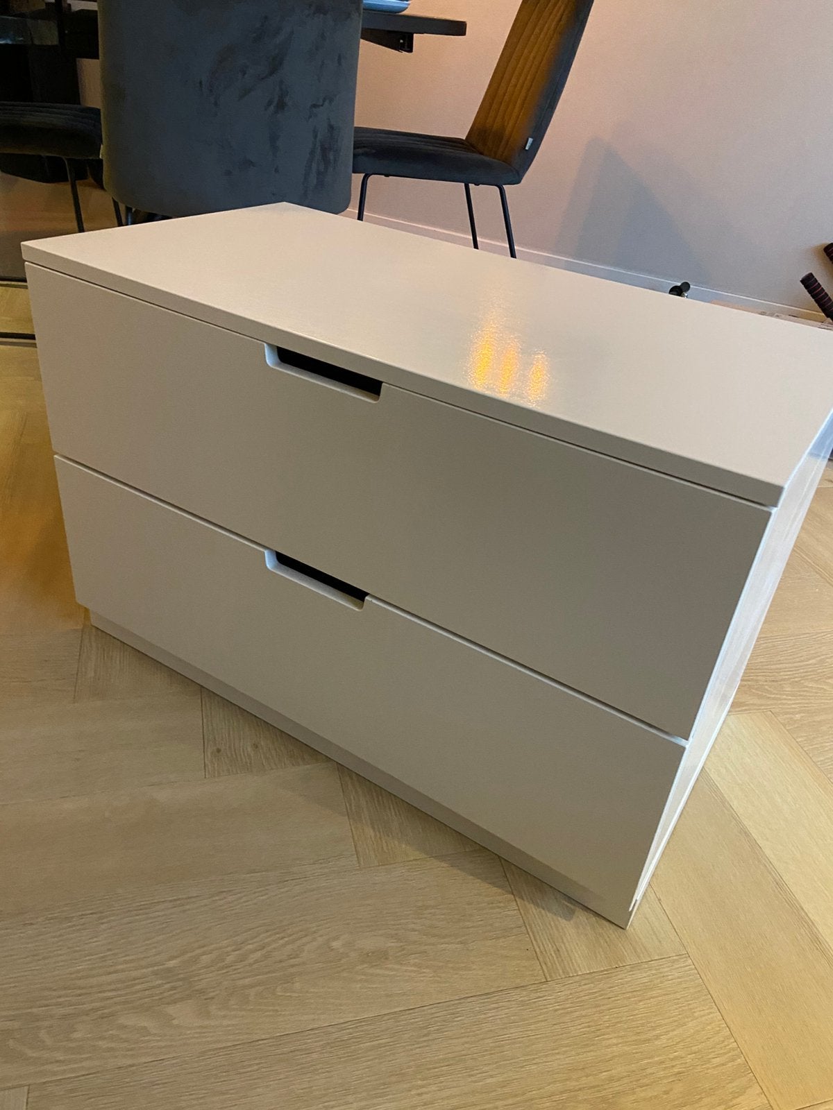 Ikea Nordli kast wit, Ophalen, Gebruikt, 1 of 2 laden, 50 tot 100 cm