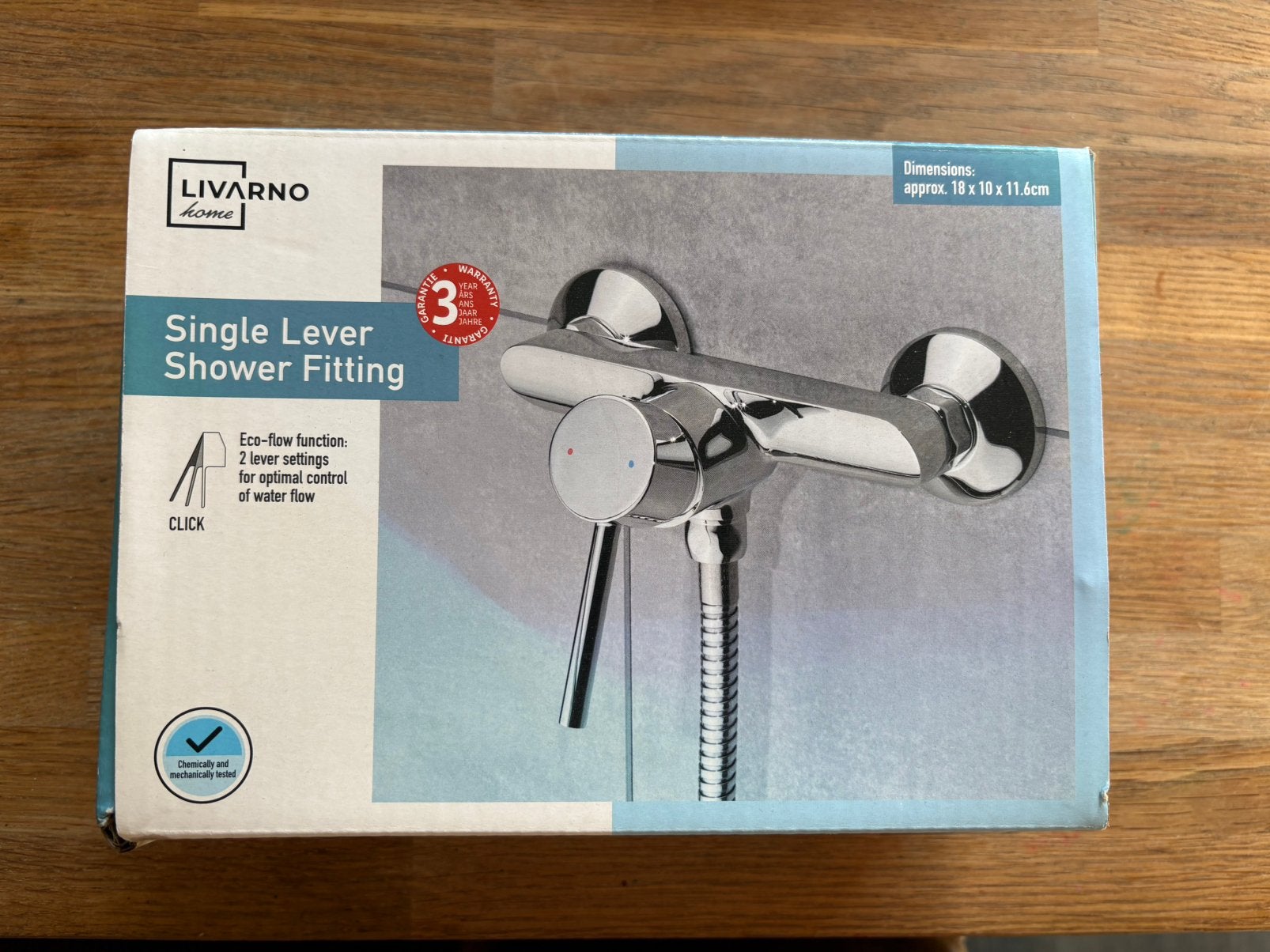 Livarno douchekraan chroom, Ophalen of Verzenden, Nieuw, Chroom, Douche