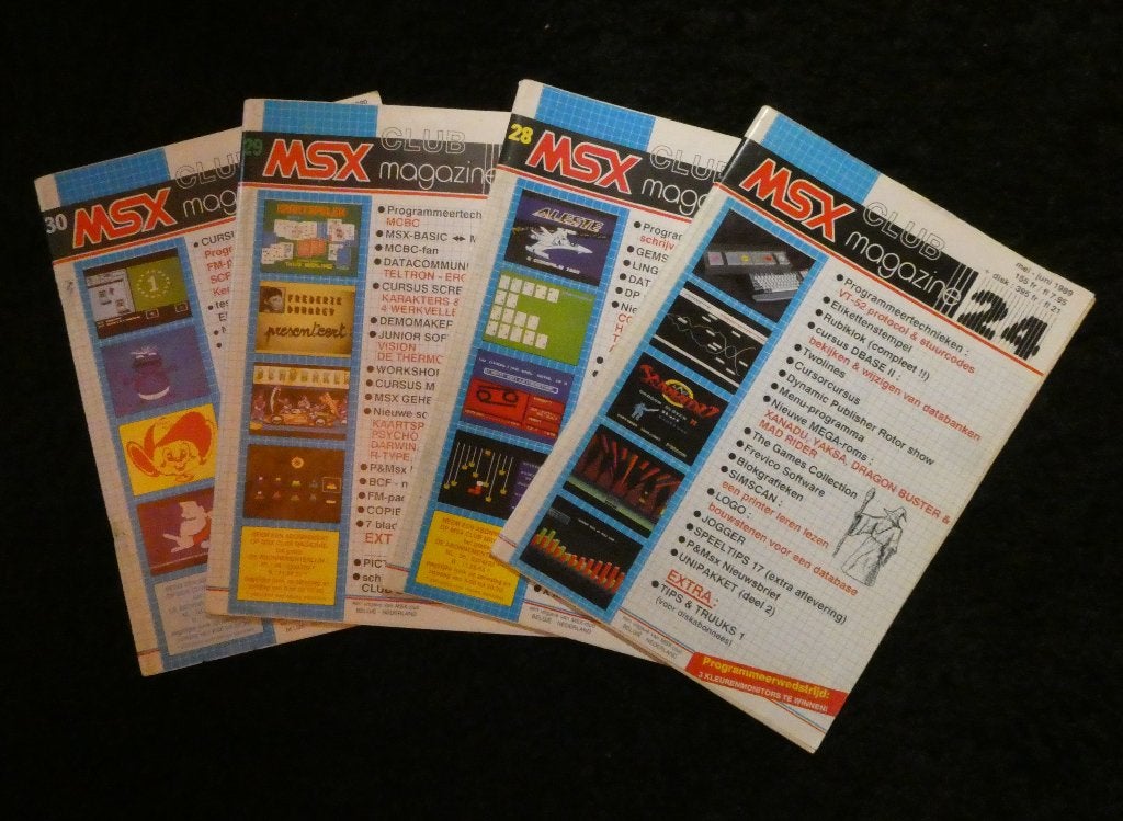 4x MSX Magazine Tijdschriften, Ophalen of Verzenden, PHILIPS MSX