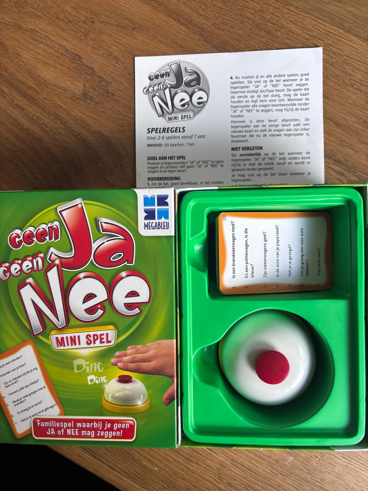 Geen Ja Geen Nee Mini Spel - Familiespel, Drie of vier spelers, Ophalen of Verzenden, Zo goed als nieuw