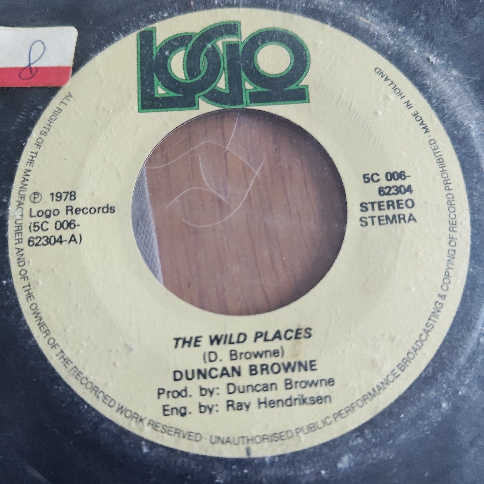 Duncan Browne - The Wild Places (Single, 1978), Gebruikt, 7 inch, Single, Ophalen of Verzenden