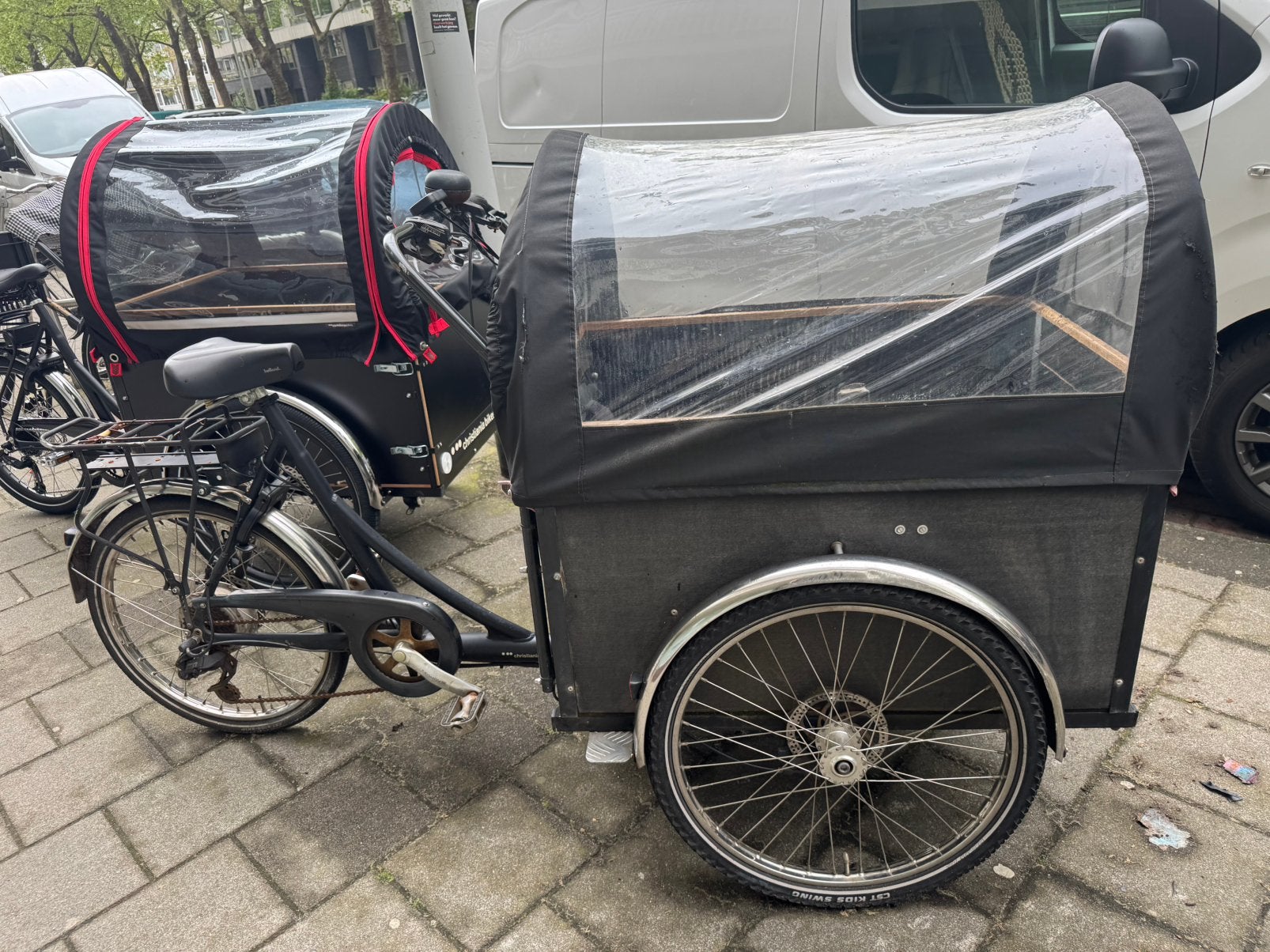 Christiania electrische bakfiets met trapondersteuning, 51 tot 55 cm, Ophalen, Gebruikt, Overige merken