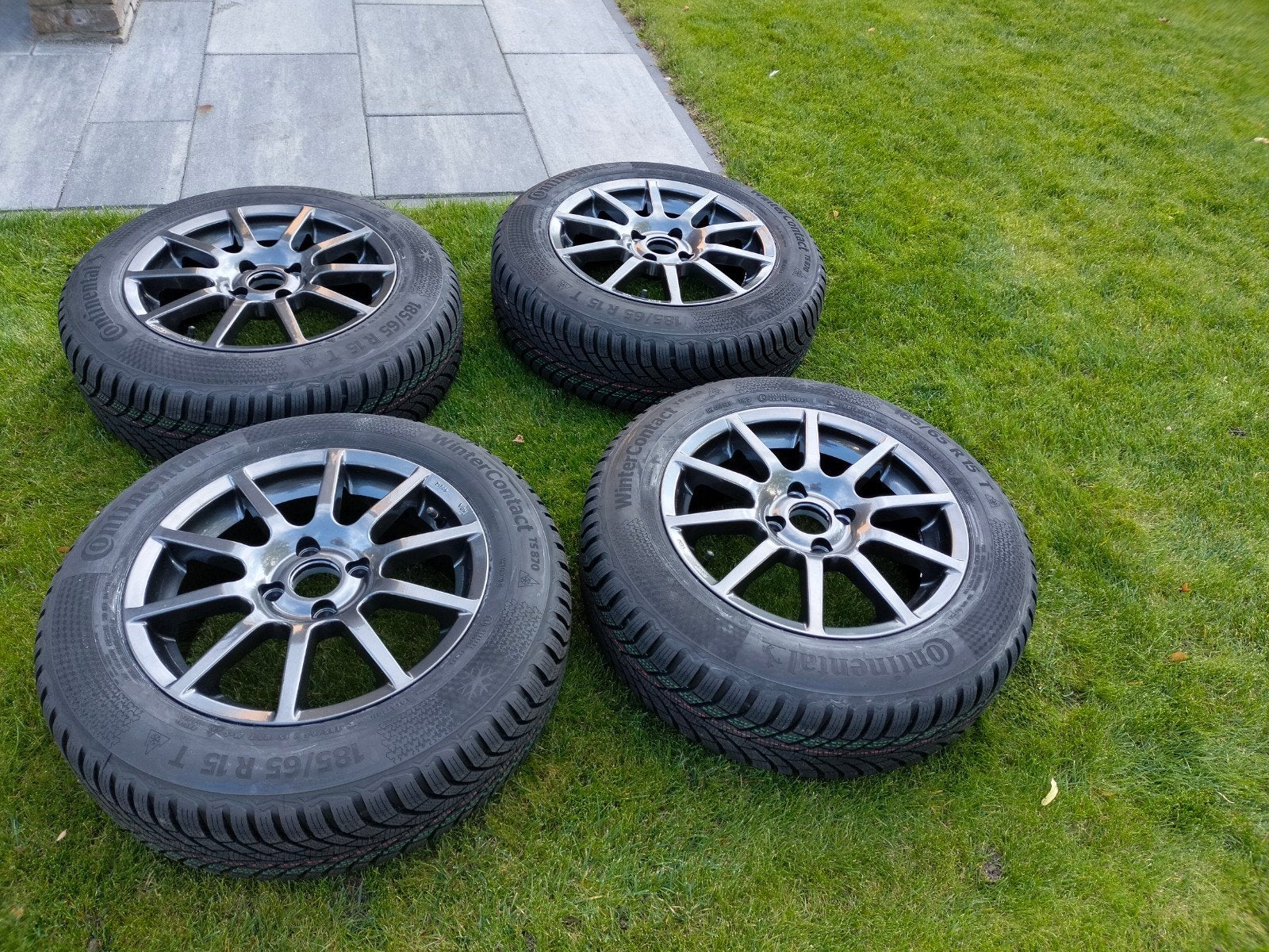 Winterbanden 4x100 oa Renault Clio Continental Wintercontact, Auto-onderdelen, Ophalen, 15 inch, Banden en Velgen, Personenwagen