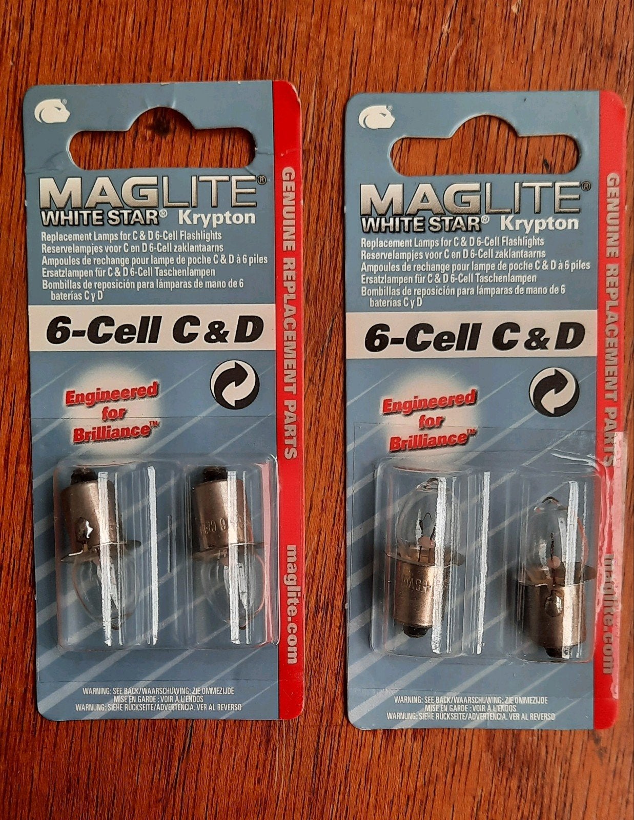 Maglite reserve lampjes 6C/D, Ophalen of Verzenden, Nieuw, Batterij