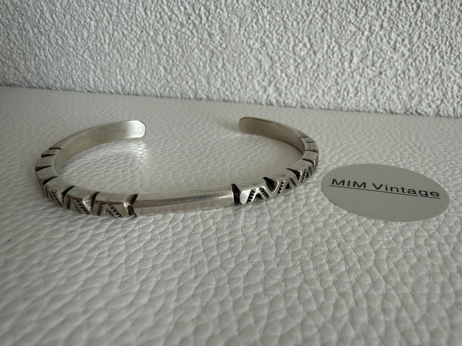 H273/Massief Zilveren Vintage NAVAJO armband gesigneerd, Sieraden, Tassen en Uiterlijk, Verzenden, X, Zilver, Zilver