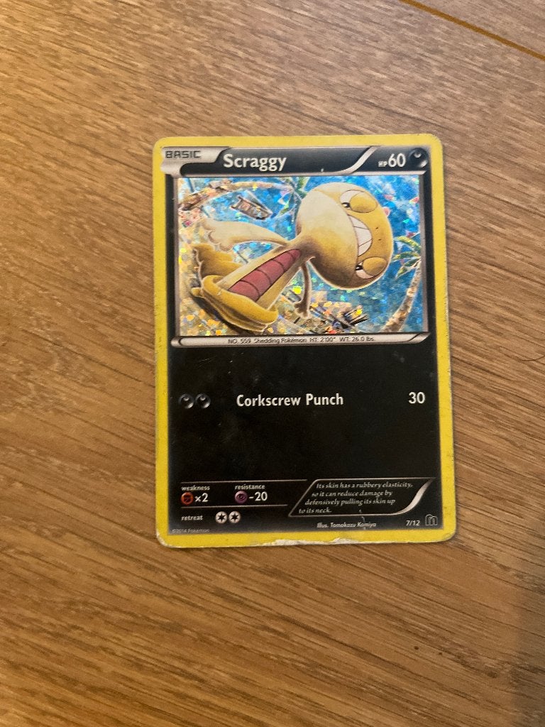 Scraggy 7/12 McDonald’s promo, Ophalen of Verzenden, Gebruikt, Losse kaart, Foil