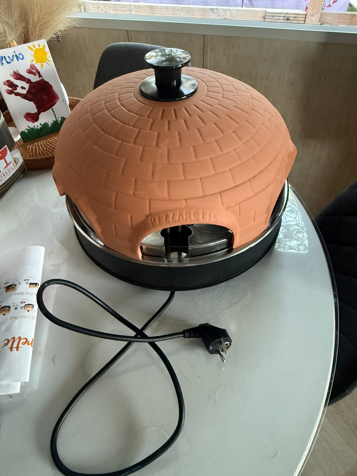 6 persoons pizzarette, Ophalen of Verzenden, Zo goed als nieuw, 4 t/m 7 personen