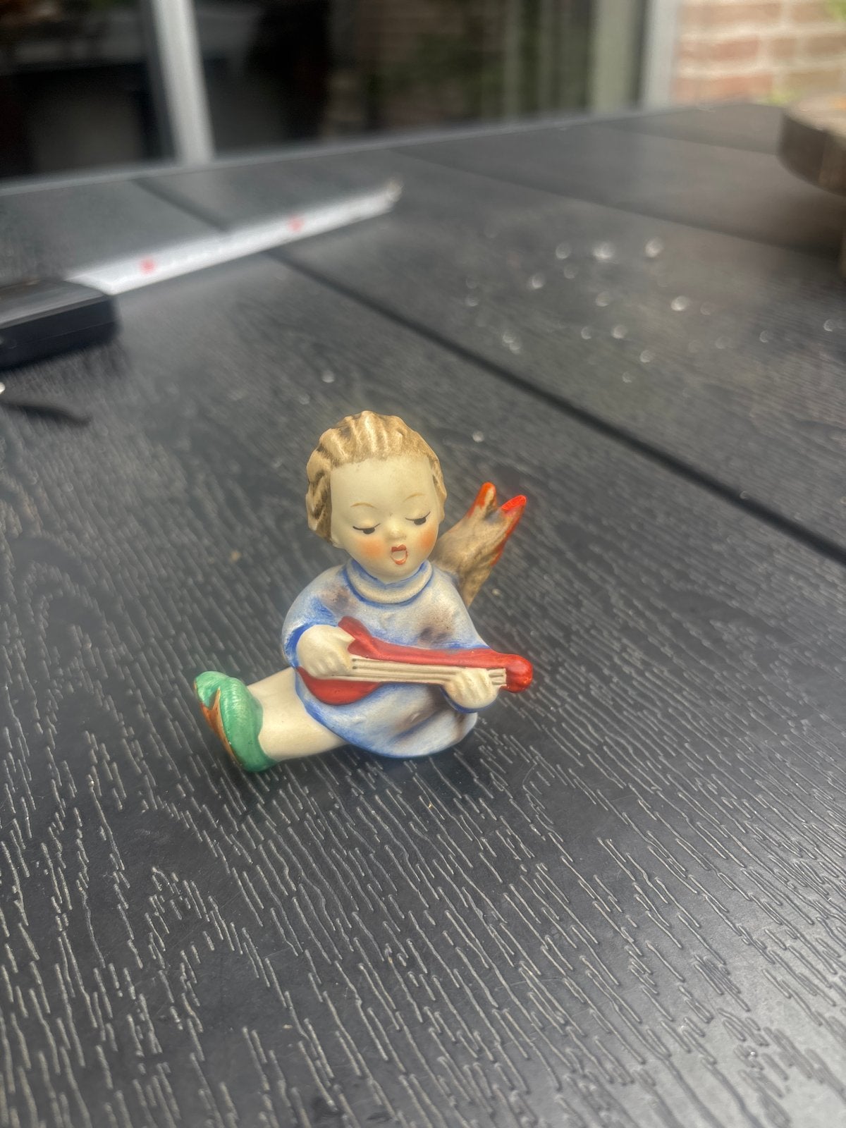Vintage Hummel beeldje: Engel met gitaar, Verzamelen, Ophalen of Verzenden, Zo goed als nieuw, Hummel