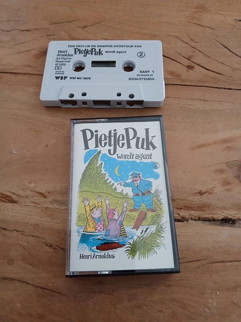 Pietje Puk wordt agent - Cassettebandje (Henri Arnoldus), Gebruikt, Kinderen en Jeugd, 1 bandje, Ophalen of Verzenden