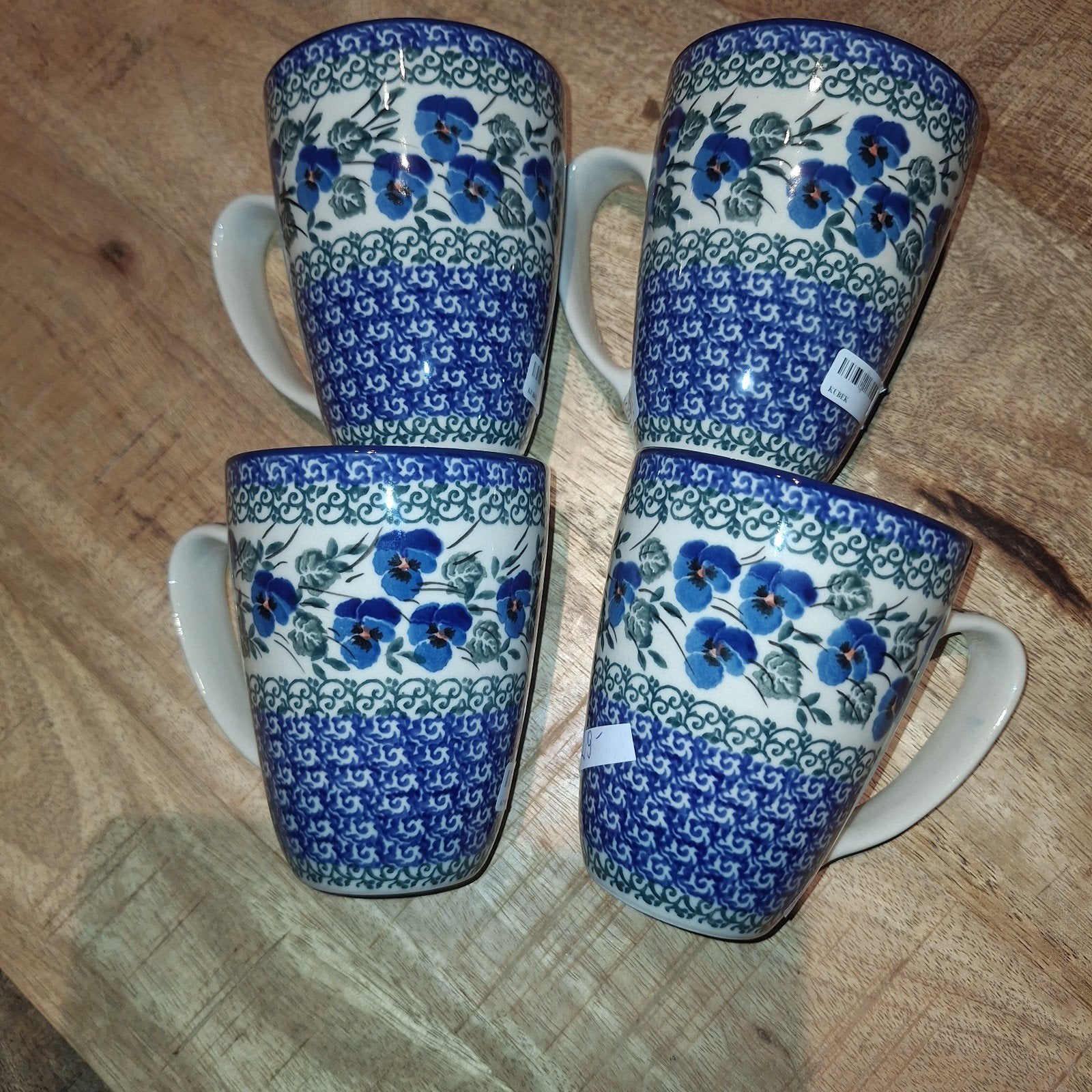 Bekers 350ml Bunzlau Castle Pools keramiek-nieuw, Overige merken, Keramiek, Nieuw, Ophalen of Verzenden