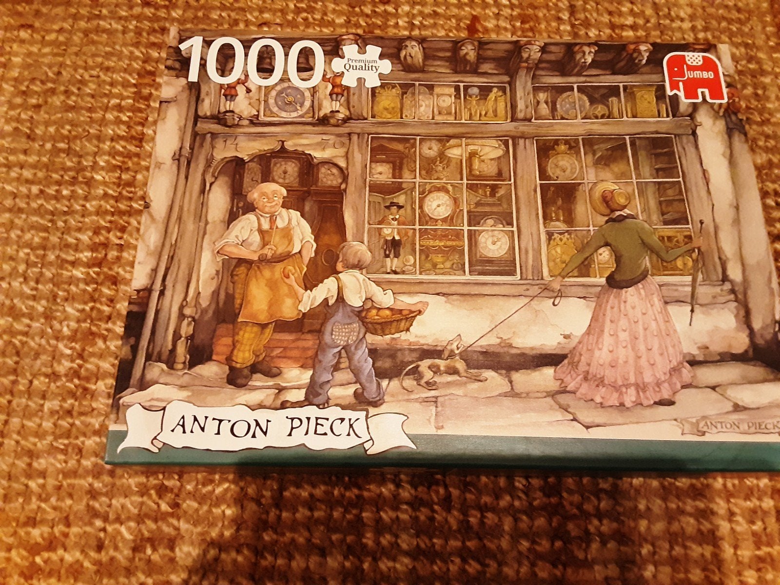 Anton Pieck Jumbo Legpuzzel 1000 stukjes - De Klokkenwinkel, Ophalen, 500 t/m 1500 stukjes, Gebruikt, Legpuzzel