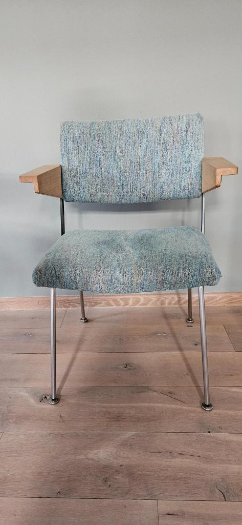 Set van 6 Gispen Cordemeyer 1268 Stoelen, Huis en Inrichting, Stoelen, Gebruikt, Blauw, Ophalen of Verzenden, Mid Century Modern
